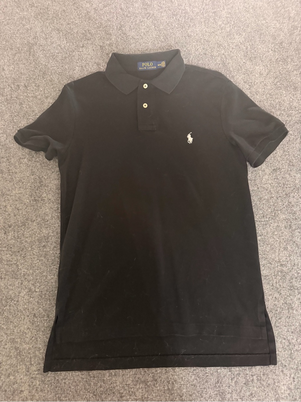 Polo by Ralph Lauren Black Polo with White Pony Embroidery